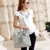 Bao bao women pearl bag laser sac bags Diamond Lattice Tote geometry Quilted shoulder bag Foldable handbags &amp; Crossbody bag