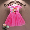 Party Girl Lace Dress 2017 Summer Anna Elsa Dress For Girls Kids Princess Dress Baby Girls Costume For Children Clothing