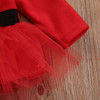Party Christmas Clothing Outfits Dress Costume Kids Baby Girl Clothes Dresses Fleece Tops Tulle Tutu 0-2T