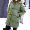 Parkas for Women's Winter Hooded Widened Thickened Fur Collar Long Parka with Removable Easy to Clean Hooded Collar Aug18