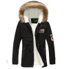 Parka Men Coats Winter Jacket Slim Thicken Fur Hooded Outwear Warm Cotton Parkas Zipper Winter Mens Parka Winter Coat for Men
