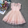 Pink Kids Baby Girls Party Dresses Lace Princess Dress For Baptism Wedding Children Clothing Girl Tulle Tutu Dress 2-6 Years
