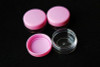 Pink cream jar, cosmetic container, plastic bottle,display bottle,sample jar,cosmetic packaging 3g/100pcs