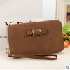 PIDANLU New Arrival Fashion Pu Leather Wallet Women Long Wallets Bowknot Phone Bags Lunch Box Ladies Wallet Purses Clutch XKQ003