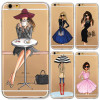 Phone Cases for iphone 6 6s Plus 6Plus 4 4s 5c 5 5s SE Soft Slim TPU Transparent Cartoon Modern Sexy Girls Pattern Case Cover