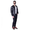 Factory Men Genuine Leather Jacket 100% Real Cowhide Sheepskin Black Short Men's Leather Coat Spring Autumn Male Jaqueta ZH052