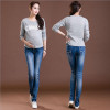 Elastic Waist Maternity Jeans Pants For Pregnancy Clothes For Pregnant Women Legging Autumn / Winter 2015 Maternity Plus Size Elastic Waist Maternity Jeans Pants For Pregnancy Clothes For Pregnant Women Legging Autumn / Winter 2015 Maternity Plus Size