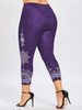 Elastic Waist Ethnic Print Plus Size Leggings Women Sexy Fitness Legging Women Workout Leggings Push Up Leggings Big Size 5XL