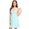 Ekouaer Women Nightwear Sleeveless Nightdress Patchwork V Neck Nightgowns Sleepshirts Female Sleepwear Hollow Out Lace Dress Ekouaer Women Nightwear Sleeveless Nightdress Patchwork V Neck Nightgowns Sleepshirts Female Sleepwear Hollow Out Lace Dress