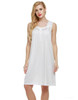 Ekouaer Sleeveless Nightgown sexy women Lingerie Nightwear Square Neck Knee-length Nightdress casual ladies sleepwear Summer