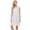 Ekouaer Sleeveless Nightgown sexy women Lingerie Nightwear Square Neck Knee-length Nightdress casual ladies sleepwear Summer