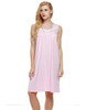 Ekouaer Sleeveless Nightgown sexy women Lingerie Nightwear Square Neck Knee-length Nightdress casual ladies sleepwear Summer