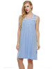 Ekouaer Sleeveless Nightgown sexy women Lingerie Nightwear Square Neck Knee-length Nightdress casual ladies sleepwear Summer