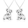 Cute Jack Russell Terrier Dog Pendant Necklace