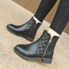 Ekoak New 2016 Fashion Autumn Winter Boots Women Classic Zip Ankle Boots Warm Plush Leather Martin Boots Women Shoes