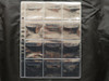 OEM 12 openings per page 6cm*6cm, 20pcs/lot Vinyl Coin Pages Plastic Page