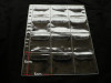 OEM 12 openings per page 6cm*6cm, 20pcs/lot Vinyl Coin Pages Plastic Page
