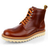 Odescalchi New Mens Genuine Leather Ankle Boots Winter Spring British Men Boots Male Tooling Boots Outdoor High-top Men Shoes