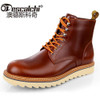 Odescalchi New Mens Genuine Leather Ankle Boots Winter Spring British Men Boots Male Tooling Boots Outdoor High-top Men Shoes