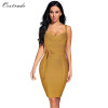 Ocstrade Women Bandage Dress 2017 Rayon Sleeveless Summer New Arrivals Sexy Deep v Neck Vestido Bodycon Bandage Dress Club Party