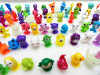 O for U Mini Sucker Dolls Marine Land Strange Animal Cupule Suckers kids Action Toy Capsule Model Suction Cup Puppets 50 Pcs/lot