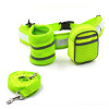 Nylon Pets Dog Cat Running Dog Leash Padded Waist With Reflective Strip & Elastic Leash & Zipper Bag Mascotas Accesorios SS4
