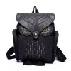 Newest Fashion Women Nylon Owl Backpack Female Cartoon School Bags Mujer Gothic Mochila Escolar Girls Stylish Cool Bagpack Black