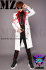 Newest Bigbang Stage Show Coat MEN Singers DJ Fashion Slim Red White Letter Long Suit Jacket Dress Clothing Costumes S-5XL