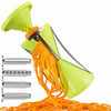 Newest 4 Blade Replaceable Vegetable Spiral Slicer Cutter Vegetable Spiralizer Grater Spiralizer for Carrot Cucumber Courgette