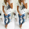 New Womens Skinny Lace Crochet Stretch Denim Slim Trousers Leggings Jeans Pants