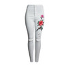 New Women's Vintage Embroider Flowers jeans Ripped Pencil Stretch Denim Pants Female Skinny Trousers high waist Jeans 2112