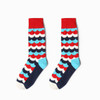 New women's sock long  socks style Wave gradient cotton socks Autumn  Winter