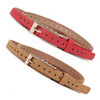 New Women's Lady PU Leather Skinny Thin Narrow Buckle Waist Belt Waistband Strap