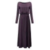 New Arrival Elegant Maxi Dress Women Long Sleeve Retro Slash Neck Spring Autumn High Waist Long Party Gown Dresses Vestidos