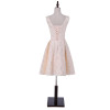 New arrival elegant cocktail  party dress lace dresses Vestido de Festa V-neck lace -up short dresses