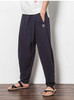 New Arrival Chinese Style Male Loose Casual Pants Vintage Plus Size 4XL Wide Leg Pants Linen Harem Pants