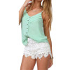 New Brand Korean Style 2017 Sexy Womens Summer Casual Sweet Elastic Waist Lace Shorts Short Pants