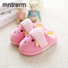 New Brand Children Warm winter Cotton Slippers Kids Cartoon Rabbit Home Furnishing Shoes Baby Boys Girls Indoor Antiskid Slipper