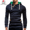 New Brand 2017 Hoodies Brand Men Solid color Sweatshirt Male Hoody Hip Hop Autumn Winter Zipper Hoodie Mens Pullover XXL8979