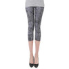 New Arrivals Women Casual Seamless Imitation Cowboy Printed Leggings Stretch Skinny Cropped To the Calf Leggings Half Pants Lady