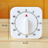 New Arrivals White Kitchen Square 60 Minute Mechanical Timer Reminder Counting high quality