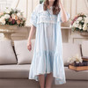 New Arrivals Lace Nightgowns Soft Home Dress Cotton Nightwear Women Sleepwear Solid Sleep Lounge Vintage Nightgown Female #H187