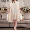 New Arrivals Lace Nightgowns Soft Home Dress Cotton Nightwear Women Sleepwear Solid Sleep Lounge Vintage Nightgown Female #H187
