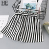 HE Hello Enjoy Summer Girls Clothes Sets Children's Clothing Fashion Girl Shirt Top+Striped Shorts Suits 2018 Kids Clothing 2pcs