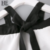 HE Hello Enjoy Summer Girls Clothes Sets Children's Clothing Fashion Girl Shirt Top+Striped Shorts Suits 2018 Kids Clothing 2pcs