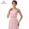 Grace Karin Cheap Pink Purple Bridesmaid Dresses Under $50, Long Backless Designer Wedding Guest Dress For Bridemaid Party 6112