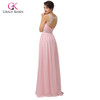 Grace Karin Cheap Pink Purple Bridesmaid Dresses Under $50, Long Backless Designer Wedding Guest Dress For Bridemaid Party 6112