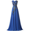 Grace Karin Black Prom Dresses Chiffon Peacock Appliques Plus Size Elegant Formal Gowns Purple Long Wedding Party Dress Prom