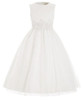 Grace Karin 2017 Tank Pageant Dresses For Little Girls Ivory Pink Sleeveless Crinoline Flower Girl Dress For First Communion