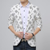GOUHAI 2017 New Printed Blazers Men M-5XL 6XL Brand Clothes Mens Floral Blazer Masculino Hombre Slim Fit Men Blazer Plus Size